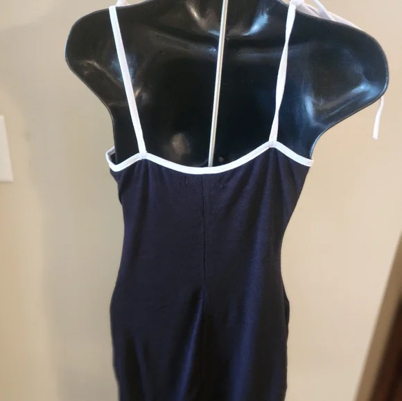 DD - Black and White Strappy Dress - Picture 2 of 5